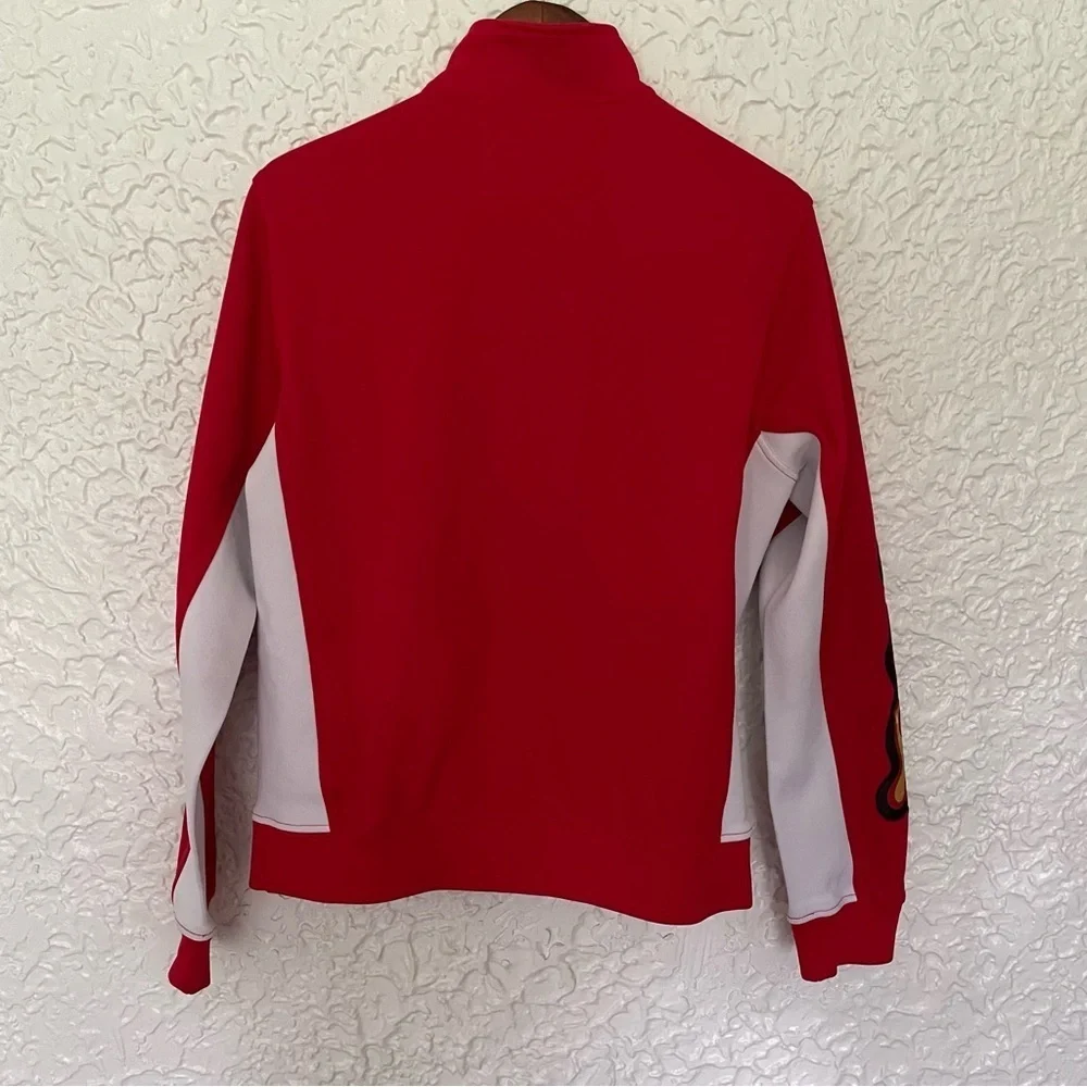 Akoo Y2K Running Track Jacket Size Medium Red